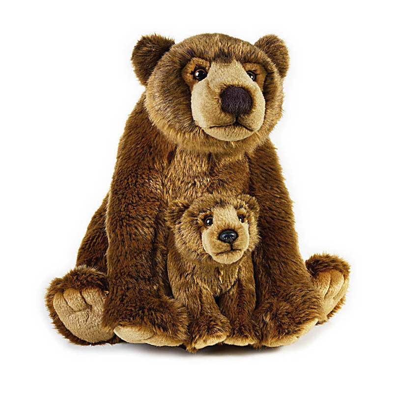 Bear Mother and Cub Plush Toy