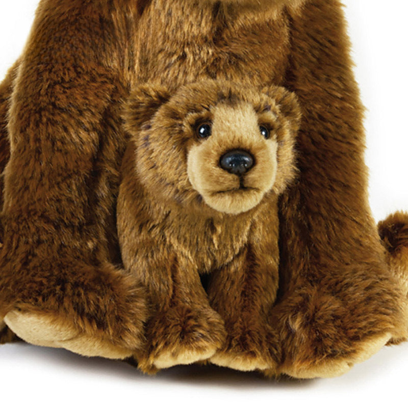 Bear Mother and Cub Plush Toy